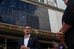 September 11, 2023: Sen. Miller Tours Local Blighted Properties, Talks Revitalization with DCED Deputy Secretary Vilello