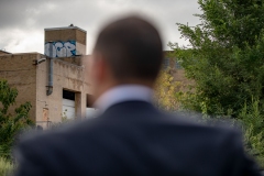 September 11, 2023: Sen. Miller Tours Local Blighted Properties, Talks Revitalization with DCED Deputy Secretary Vilello