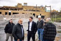 April 19, 2024: Senator Miller visits the Lehigh Valley Dairy site to view the demolition progress.