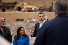 April 19, 2024: Senator Miller visits the Lehigh Valley Dairy site to view the demolition progress.