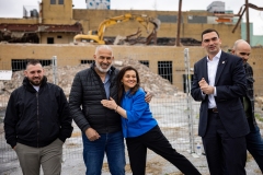 April 19, 2024: Senator Miller visits the Lehigh Valley Dairy site to view the demolition progress.