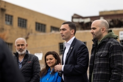April 19, 2024: Senator Miller visits the Lehigh Valley Dairy site to view the demolition progress.