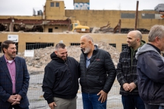 April 19, 2024: Senator Miller visits the Lehigh Valley Dairy site to view the demolition progress.