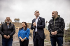 April 19, 2024: Senator Miller visits the Lehigh Valley Dairy site to view the demolition progress.