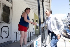 June 8, 2024: Joined by Allentown Fire Chief Efrain Agosto and Mayor Matt Tuerk, Sen. Miller yesterday held a Community Fire Drill on Allen St. in Allentown, helping local residents better prepare for fire emergencies by checking smoke detectors and making evacuation plans.
