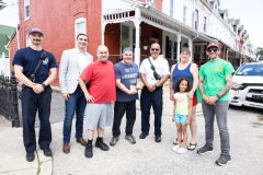 June 8, 2024: Joined by Allentown Fire Chief Efrain Agosto and Mayor Matt Tuerk, Sen. Miller yesterday held a Community Fire Drill on Allen St. in Allentown, helping local residents better prepare for fire emergencies by checking smoke detectors and making evacuation plans.