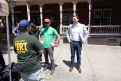 June 8, 2024: Joined by Allentown Fire Chief Efrain Agosto and Mayor Matt Tuerk, Sen. Miller yesterday held a Community Fire Drill on Allen St. in Allentown, helping local residents better prepare for fire emergencies by checking smoke detectors and making evacuation plans.