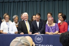 August 4, 2023: Sens. Miller and Flynn today joined Gov. Josh Shapiro at the United Community Center in Scranton for the signing of HB1100 which creates the first expansion of the Property Tax and Rent Rebate Program in more than 15 years.