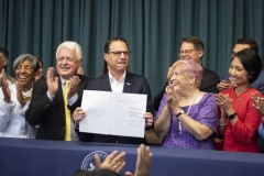 August 4, 2023: Sens. Miller and Flynn today joined Gov. Josh Shapiro at the United Community Center in Scranton for the signing of HB1100 which creates the first expansion of the Property Tax and Rent Rebate Program in more than 15 years.