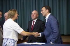 August 4, 2023: Sens. Miller and Flynn today joined Gov. Josh Shapiro at the United Community Center in Scranton for the signing of HB1100 which creates the first expansion of the Property Tax and Rent Rebate Program in more than 15 years.