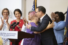 August 4, 2023: Sens. Miller and Flynn today joined Gov. Josh Shapiro at the United Community Center in Scranton for the signing of HB1100 which creates the first expansion of the Property Tax and Rent Rebate Program in more than 15 years.