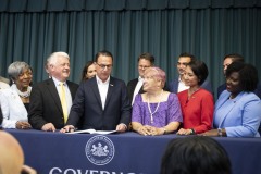 August 4, 2023: Sens. Miller and Flynn today joined Gov. Josh Shapiro at the United Community Center in Scranton for the signing of HB1100 which creates the first expansion of the Property Tax and Rent Rebate Program in more than 15 years.