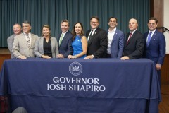 August 4, 2023: Sens. Miller and Flynn today joined Gov. Josh Shapiro at the United Community Center in Scranton for the signing of HB1100 which creates the first expansion of the Property Tax and Rent Rebate Program in more than 15 years.