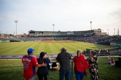 July 27, 2023: Senator Nick Miller threw out the first pitch at the Lehigh Valley IronPigs game on Thursday. While the game was ultimately rained out, the senator spent the first few innings talking to constituents and cheering for the IronPigs.