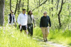 May 17, 2023: Sen. Miller hiked the trails around Jacobsburg Environmental Education Center in Bushkill Township, Northampton County with Lorne Possinger, DCNR Northeast Regional Recreation and Conservation Manager and Rob Neitz, Jacobsburg park manager.