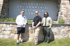 May 17, 2023: Sen. Miller hiked the trails around Jacobsburg Environmental Education Center in Bushkill Township, Northampton County with Lorne Possinger, DCNR Northeast Regional Recreation and Conservation Manager and Rob Neitz, Jacobsburg park manager.