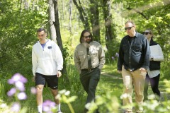 May 17, 2023: Sen. Miller hiked the trails around Jacobsburg Environmental Education Center in Bushkill Township, Northampton County with Lorne Possinger, DCNR Northeast Regional Recreation and Conservation Manager and Rob Neitz, Jacobsburg park manager.
