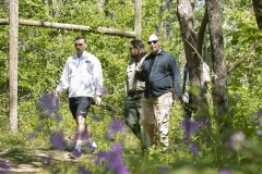 May 17, 2023: Sen. Miller hiked the trails around Jacobsburg Environmental Education Center in Bushkill Township, Northampton County with Lorne Possinger, DCNR Northeast Regional Recreation and Conservation Manager and Rob Neitz, Jacobsburg park manager.