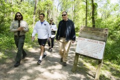 May 17, 2023: Sen. Miller hiked the trails around Jacobsburg Environmental Education Center in Bushkill Township, Northampton County with Lorne Possinger, DCNR Northeast Regional Recreation and Conservation Manager and Rob Neitz, Jacobsburg park manager.
