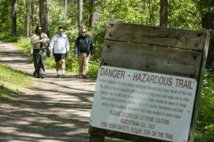 May 17, 2023: Sen. Miller hiked the trails around Jacobsburg Environmental Education Center in Bushkill Township, Northampton County with Lorne Possinger, DCNR Northeast Regional Recreation and Conservation Manager and Rob Neitz, Jacobsburg park manager.