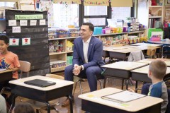 December 15, 2023: Sen. Miller visited Mrs. Tiffany Goodman’s first grade class at Lehigh Parkway School in Allentown, answering questions about his favorite color (green), favorite team (Eagles), and favorite rhyming book (Cat in the Hat), before reading “Pig the Elf,” a holiday themed version of the “Pig the Pug” books by Aaron Blabey.