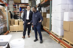 February 23, 2024: Sen. Miller visited the Allentown facility where entrepreneur Russell Fletcher has been bottling his growing line of Mishka Premium Vodka. The 15-year-old company endured the pandemic bottling hand sanitizer and is now poised, with nationwide distribution, to sextuple its operation in a new facility also located in Allentown.  