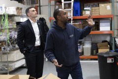 February 23, 2024: Sen. Miller visited the Allentown facility where entrepreneur Russell Fletcher has been bottling his growing line of Mishka Premium Vodka. The 15-year-old company endured the pandemic bottling hand sanitizer and is now poised, with nationwide distribution, to sextuple its operation in a new facility also located in Allentown.  