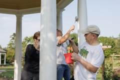 August 24, 2024: Sen. Miller and Rep. Schlossberg Join Volunteers to Paint the Gazebos at Allentown’s Malcolm W. Gross Rose Garden.