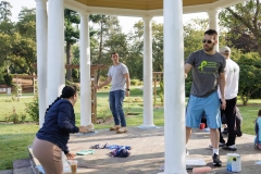 August 24, 2024: Sen. Miller and Rep. Schlossberg Join Volunteers to Paint the Gazebos at Allentown’s Malcolm W. Gross Rose Garden.