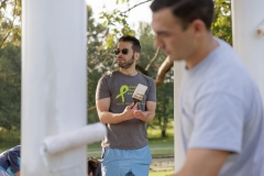 August 24, 2024: Sen. Miller and Rep. Schlossberg Join Volunteers to Paint the Gazebos at Allentown’s Malcolm W. Gross Rose Garden.