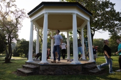 August 24, 2024: Sen. Miller and Rep. Schlossberg Join Volunteers to Paint the Gazebos at Allentown’s Malcolm W. Gross Rose Garden.