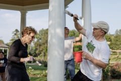 August 24, 2024: Sen. Miller and Rep. Schlossberg Join Volunteers to Paint the Gazebos at Allentown’s Malcolm W. Gross Rose Garden.