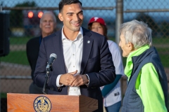 October 2, 2024: Sen. Nick Miller and Rep. Jeanne McNeill secured funding to replace the lights at Coplay’s Sammy Balliet Stadium and joined local officials to flick the switch for the new lights.