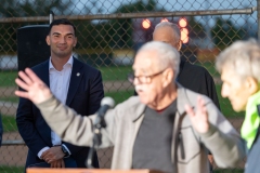 October 2, 2024: Sen. Nick Miller and Rep. Jeanne McNeill secured funding to replace the lights at Coplay’s Sammy Balliet Stadium and joined local officials to flick the switch for the new lights.