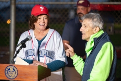 October 2, 2024: Sen. Nick Miller and Rep. Jeanne McNeill secured funding to replace the lights at Coplay’s Sammy Balliet Stadium and joined local officials to flick the switch for the new lights.
