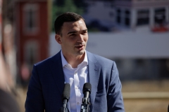 March 27, 2025 – Sen. Nick Miller (D-Lehigh/Northampton), and Gary Newman of Blackstone Structures LLC held a press conference in conjunction with the groundbreaking ceremony of Newman’s new housing development, The Swans at 826 Turner St, Allentown, PA 18102.
