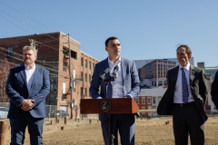 March 27, 2025 – Sen. Nick Miller (D-Lehigh/Northampton), and Gary Newman of Blackstone Structures LLC held a press conference in conjunction with the groundbreaking ceremony of Newman’s new housing development, The Swans at 826 Turner St, Allentown, PA 18102.