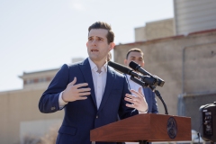 March 27, 2025 – Sen. Nick Miller (D-Lehigh/Northampton), and Gary Newman of Blackstone Structures LLC held a press conference in conjunction with the groundbreaking ceremony of Newman’s new housing development, The Swans at 826 Turner St, Allentown, PA 18102.