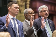 January 3, 2023: Senator Nick Miller was sworn into office to represent parts of Lehigh and Northampton counties in the 14th Senatorial District in the Pennsylvania State Senate.