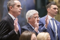 January 3, 2023: Senator Nick Miller was sworn into office to represent parts of Lehigh and Northampton counties in the 14th Senatorial District in the Pennsylvania State Senate.