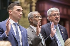 January 3, 2023: Senator Nick Miller was sworn into office to represent parts of Lehigh and Northampton counties in the 14th Senatorial District in the Pennsylvania State Senate.