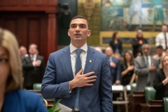 January 3, 2023: Senator Nick Miller was sworn into office to represent parts of Lehigh and Northampton counties in the 14th Senatorial District in the Pennsylvania State Senate.