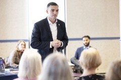 February 23, 2023: Sen. Miller held a town hall at the B’nai B’rith Apartments, a senior-living community in Allentown’s West End.