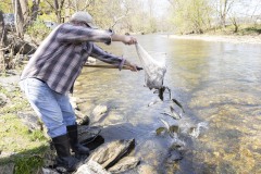 April 16, 2024: Sen. Miller joined Waterway Conservation Officers from the Fish and Boat Commission as well as local volunteers to stock hundreds of brown, brook and rainbow trout at various points along the Jordan Creek in Upper Macungie and South Whitehall townships in Lehigh County.