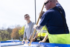 April 16, 2024: Sen. Miller joined Waterway Conservation Officers from the Fish and Boat Commission as well as local volunteers to stock hundreds of brown, brook and rainbow trout at various points along the Jordan Creek in Upper Macungie and South Whitehall townships in Lehigh County.