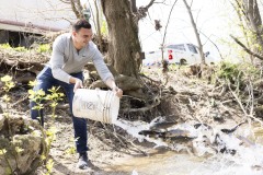 April 16, 2024: Sen. Miller joined Waterway Conservation Officers from the Fish and Boat Commission as well as local volunteers to stock hundreds of brown, brook and rainbow trout at various points along the Jordan Creek in Upper Macungie and South Whitehall townships in Lehigh County.