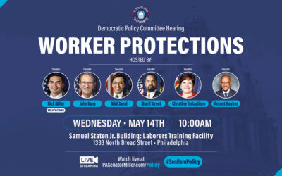 ADVISORY: May 14 – Senate Democratic Caucus Policy Committee Hearing Regarding Worker Protections