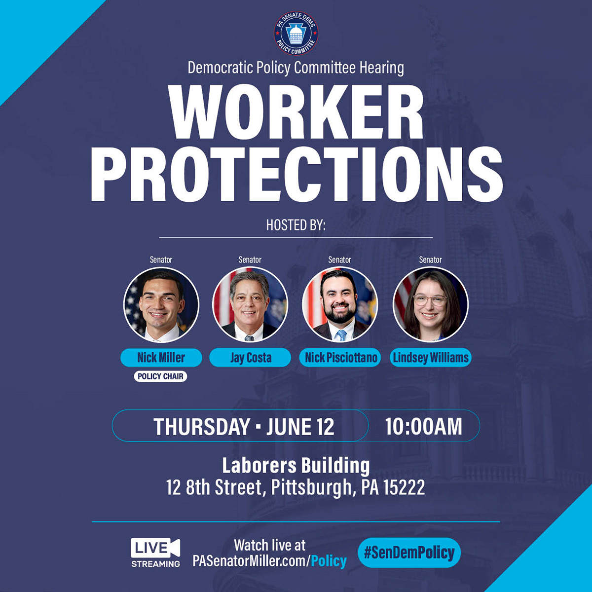 Worker Protections Hearing - June 12, 2025