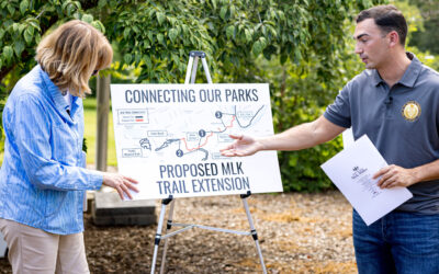 Senator Nick Miller Leads Walking Tour Showcasing Progress on the MLK Trail Connectivity Project