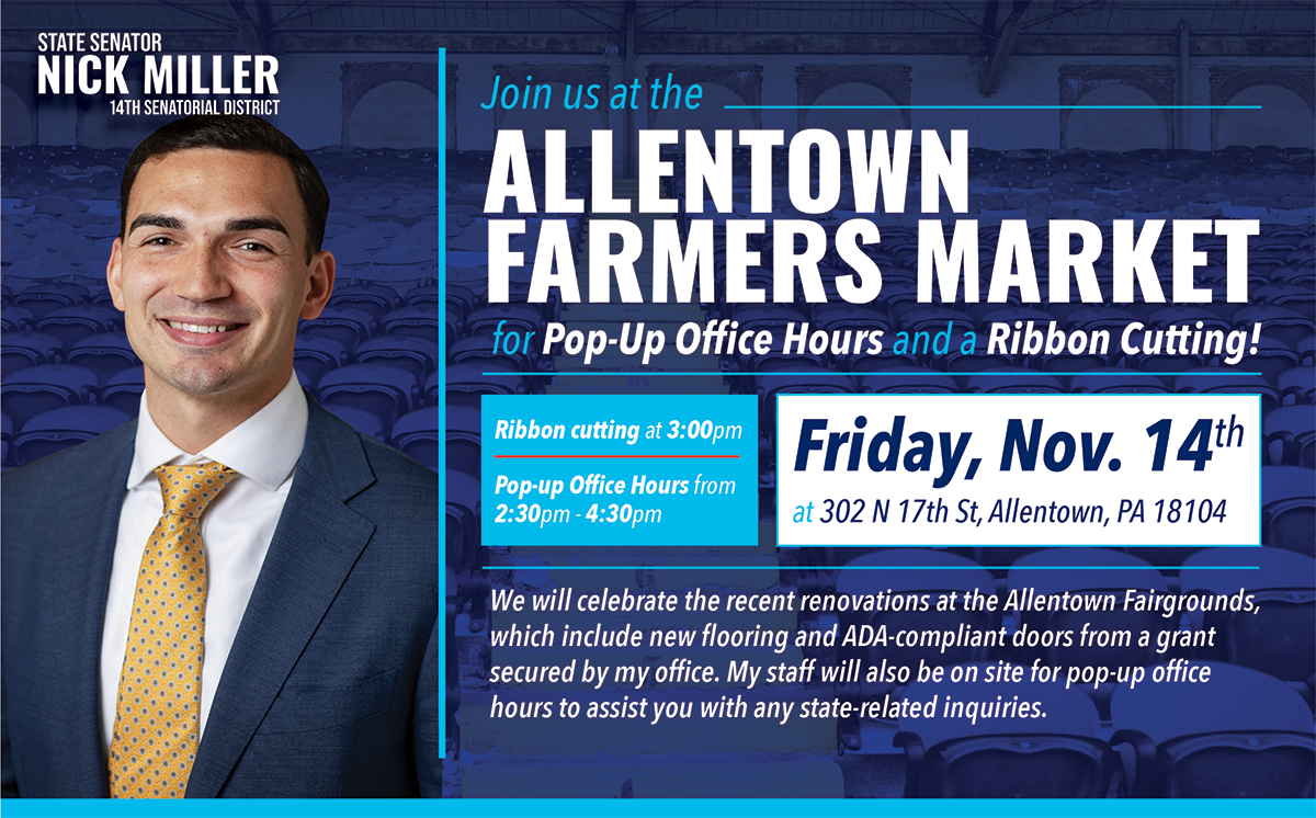 Allentown Farmers Market Ribbon Cutting and Pop-Up Office Hours - November 14, 2025